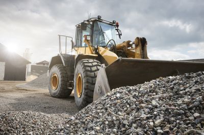Heavy Equipment for Gravel Placement